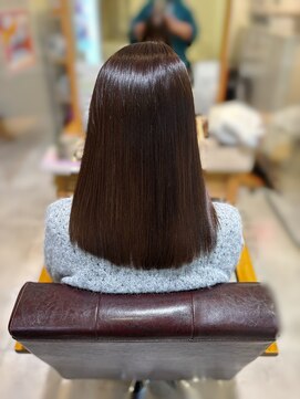 ブレンドバイハピネス(Blend by happiness) 髪質改善×美髪ストレート×ココアブラウン×奈良 after