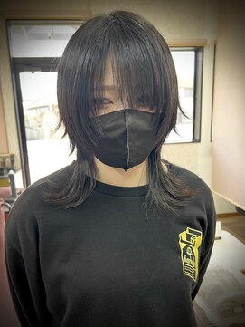 ヘアショップ ホップエム(HAIR SHOP HOP M) ウルフ/ウルフカット/顔まわり