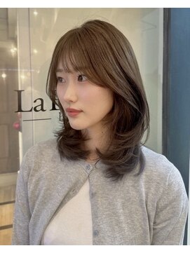 ラフィネ 成増店(raffine) 【raffine佐藤】上品な毛流れレイヤー/ベージュ/20代30代/成増