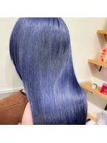 ロッカヘアエジェ(ROCCA hair eje.) デザインカラー透明感ディープブルー