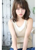 ミディアム×グレージュ