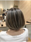 【ボブ×バレイヤージュ】