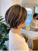 くびれショートバレイヤージュ大人女子カラー梅ヶ丘ヘアサロン