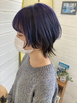 バース ヘアデザイン(Birth hair design) パープルブルー
