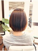 丸みナチュラルマッシュボブ
