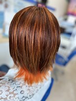 アクアリッシュ ヘアー(Aqualish Hair)&nbsp;ハイライト、毛先　ダブルカラー