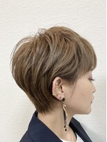 アンバー(Amber)&nbsp;縮毛矯正くびれヘアアプリコットオレンジ/札幌/南区/川沿5