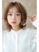 カバーヘア ブリス 戸田公園西口店(COVER HAIR bliss) イヤリングカラー小顔ウルフボブパーマ314Y戸田公園10代20代30代