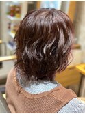 髪質改善ケア×艶髪ウェーブ#31 20代30代40代ミディアムボブ