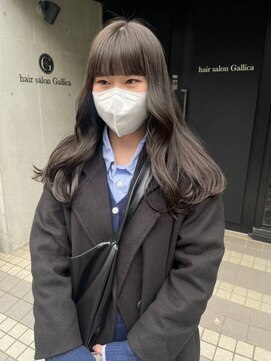 ガリカ 渋谷(Gallica) 【mami】大人透明感グレージュ/ブリーチなし/艶髪地毛風カラー