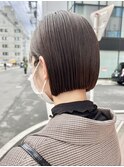 20代30代40代前下がりストレート小顔補正立体カット