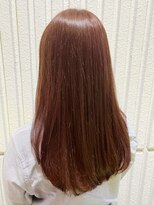 ネオリーブカップ 町田店(Neolive capu) ブリーチなしWカラー×ピンクブラウン【町田/暖色カラー】