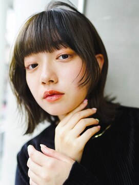 オジョマノ(OjOmano) 【h3】ショート韓国ボブハイライト髪質改善ブリーチ前髪20代30代