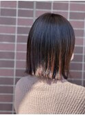 ピンクベージュ×ボブ☆