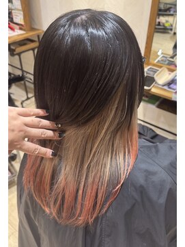 ヴィヴァーク 拝島駅前店(vivarc) 20代30代ウルフインナーカラー立体感小顔丸み乾かすだけ