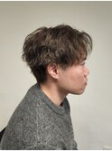 センターパートフェザーパーマシャドウパーマ
