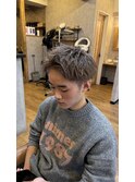 スパイキーショート×アッシュグレージュ