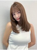 ストレートアイロンで決まるレイヤーヘア