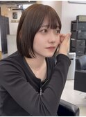 ★デジタルパーマミニウルフチェリーブラウンホワイトグレージュ