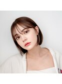【monde】レイヤーカット×シースルーバング×ショートボブ