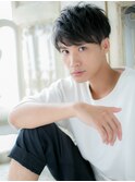 mod's姪浜/ダークアッシュ刈り上げショート韓国マッシュパーマi