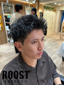 ルースト 渋谷店(ROOST) ピンパーマ×スパイキーショート