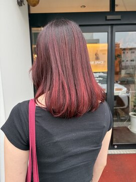 エフブンノイチヘアースペース(1/f HAIR SPACE) チェリーレッド