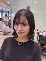 アメリ バイ アピッシュ(Amelie by apish)&nbsp;ミディアムパーマコテ巻き風パーマ伸ばしかけパーマ