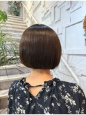 ボブ　ナチュラル　髪質改善カラー
