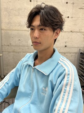 サイン メンズ 渋谷(SIGN men's) フェザーパーマ/ニュアンスパーマ/センターパート/カルマヘア