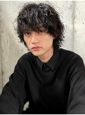 マッシュウルフツイストスパイラルパーマ