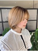 【annuy_mizuki】 顔まわりカット/透明感カラー／韓国巻き