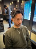 MEN’S HAIR/波巻きツイストスパイラル/リバースセンターパート
