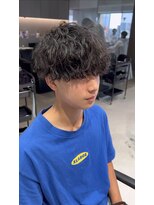 SIGMA -MEN'S SALON-盛岡メンズカット【シグマメンズサロン】【6月下旬OPEN（予定）】&nbsp;刈り上げマッシュ×波巻きスパイラル