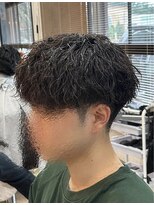ラン バイ ラテ(LAN by LATTE) 縦落ちツイスパ