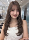 【Cura表参道】レイヤーカット・顔周りレイヤー・艶カラー