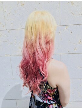 アグラン 梅田本店(a Gland) シャンパンピンクグラデーションカラー