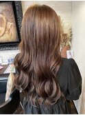 #プルエクステ #ロング #ブラウン #カラー