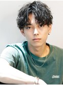 波巻きスパイラル×センターパート!【ピークウェーブショート】