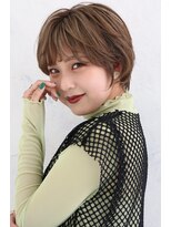 エストレーラ(estrela) 『estrela』大人可愛い小顔ひし形ショートハイライトエモージュ