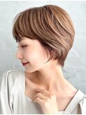【La fith】丸みショート×小顔カット