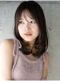 池袋HOLON【レイヤーカット/ミディアムヘア/暗めカラー】
