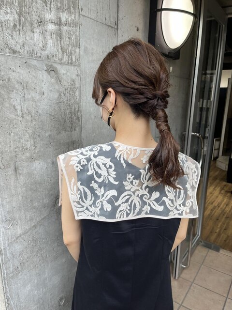 成人式ヘア　ヘアセット　ヘアアレンジ