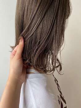 ルル(LuLu by KENJE)の写真/髪のダメージを最小限に抑え、理想の髪色へ導く♪艶感のある綺麗な仕上がりに満足間違いなし！