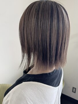 キャパジャストヘアー(CAPA just hair) 切りっぱなしボブハイライトベージュ
