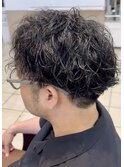 30~50代男性向け!波打ちツイスパショートパーマ!