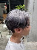 重野guest Style ホワイトシルバーブラックエンドカラー