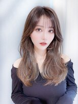 ボヌール 銀座並木通り店(Bonheur)&nbsp;【銀座有楽町】シースルーバング×ラフレイヤー×くすみベージュ