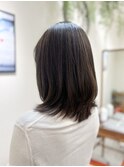 白髪ぼかし風★オリーブカラー♪ローレイヤー