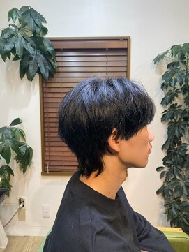 ミオ(mio) 黒髪×マッシュウルフ